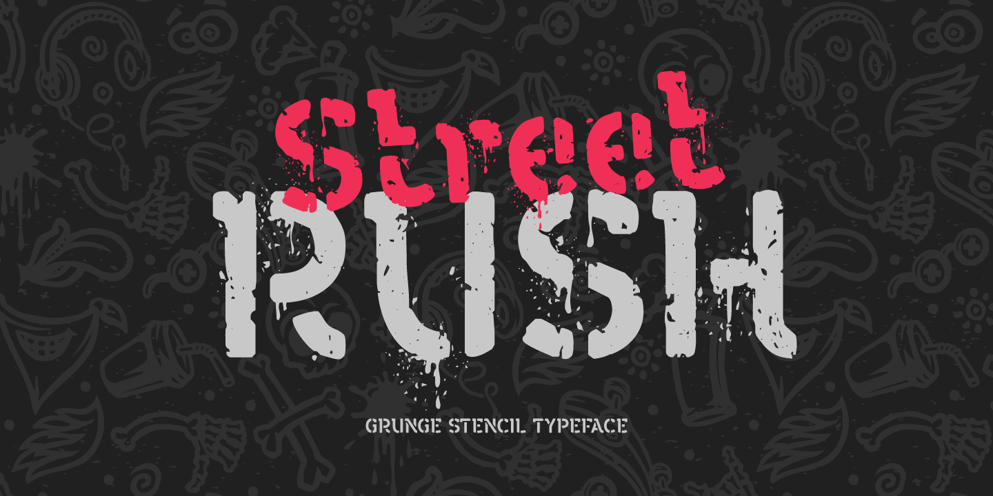 Example font Street Rush #7